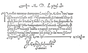 @ preposition standing for a, 1570 Giovan Francesco Cresci, Il perfetto scrittore, Roma, 1570.